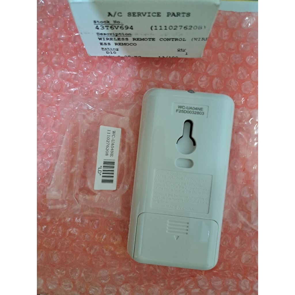 รีโมทแคเรียร์ Carrier 43T6V694  (WC-UA04NE)ของแท้ - รูปที่ 5