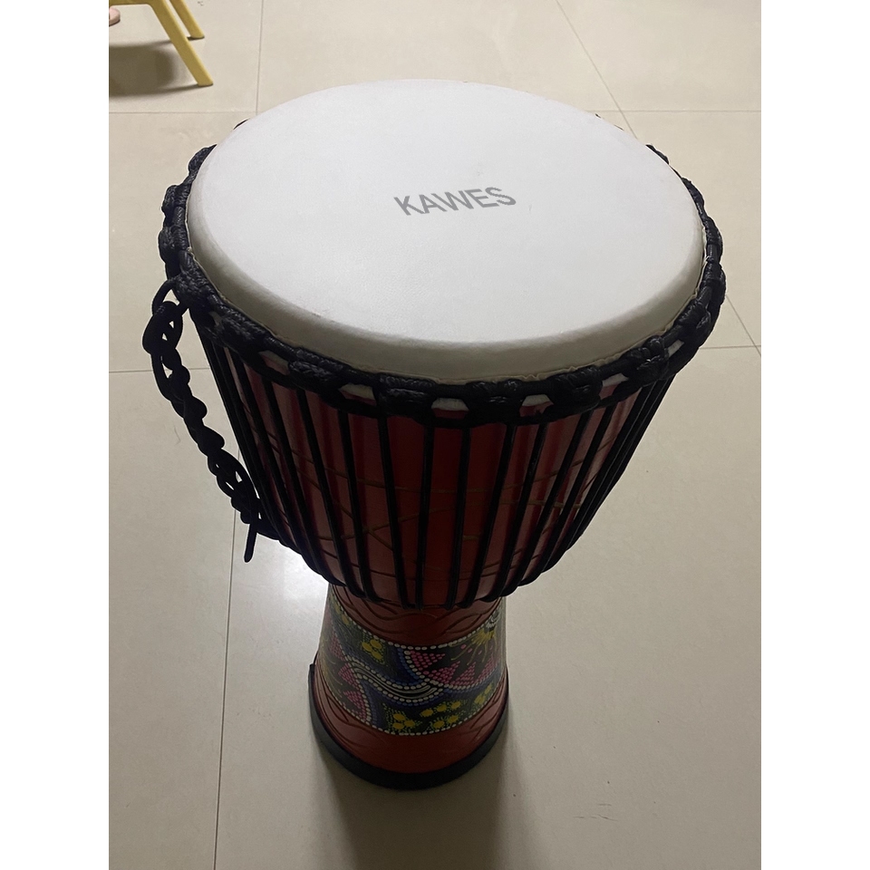 Kawes Tribal Rhythm Djembe Drum กลองเจมเบ้เสียงแน่นลายพื้นเมือง