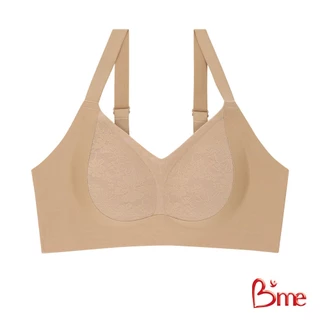 B'me เสื้อชั้นในไร้ขอบ level 1 ฟองบาง รุ่น ME1A3Y สีโอวัลติน สีเบจ