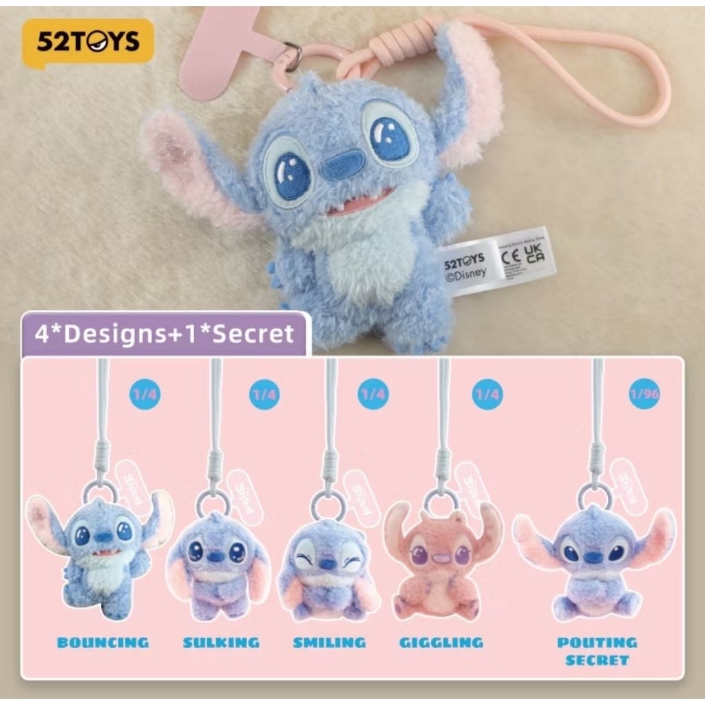 พวงกุญแจ Disney Stitch Mood Series Plus Phone Charm (พร้อมส่ง)