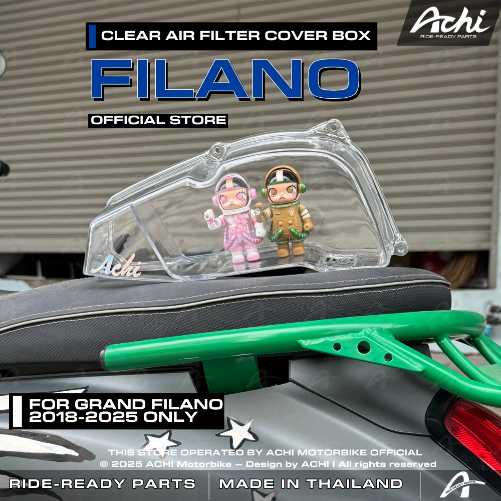 CLEAR AIR FILTER COVER BOX YAMAHA GRAND FILANO BY ACHI THAILAND OFFICIAL
