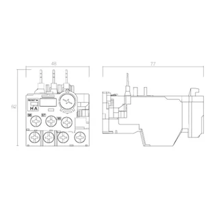 โอเวอร์โหลด รีเลย์ Overload Relay รุ่น TH-T18 (ใช้ร่วมกับแมกเนติกคอนแทกเตอร์) แบรนด์ CCS