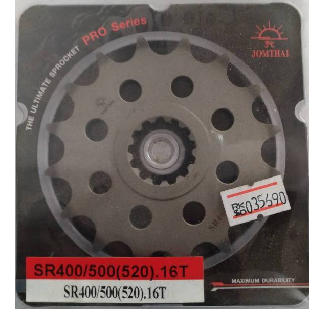 สเตอร์หน้า JOMTHAI SR400 / SR500 (520) 16T Front sprocket jomthai SR400 / SR500 (520) 16T