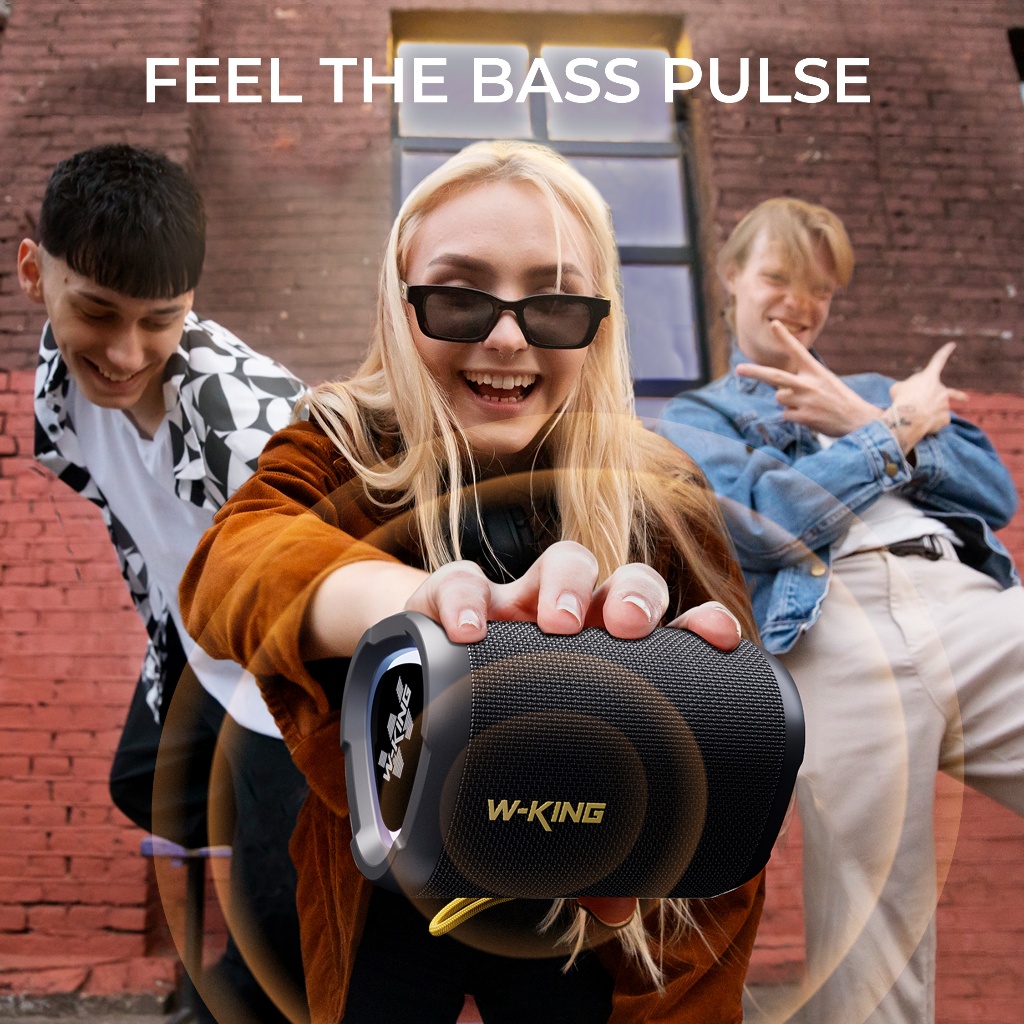 [ประกันศูนย์ไทย 1ปี] W-King D110 ลำโพงบลูทูธ ลำโพงไร้สาย ต่อสเตอริโอได้ Bluetooth 5.3 แบต11 ชม/ชาร์จ IP67 - รูปที่ 5