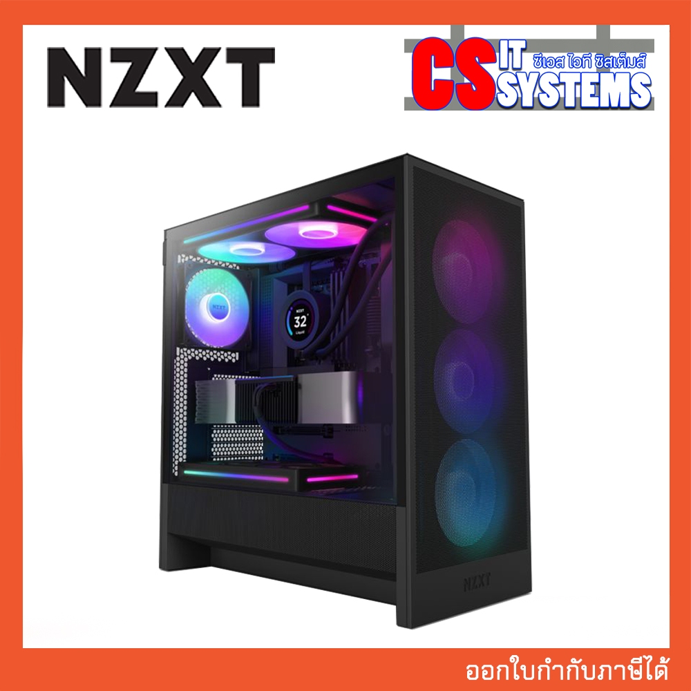 CASE NZXT H5 FLOW BLACK RGB