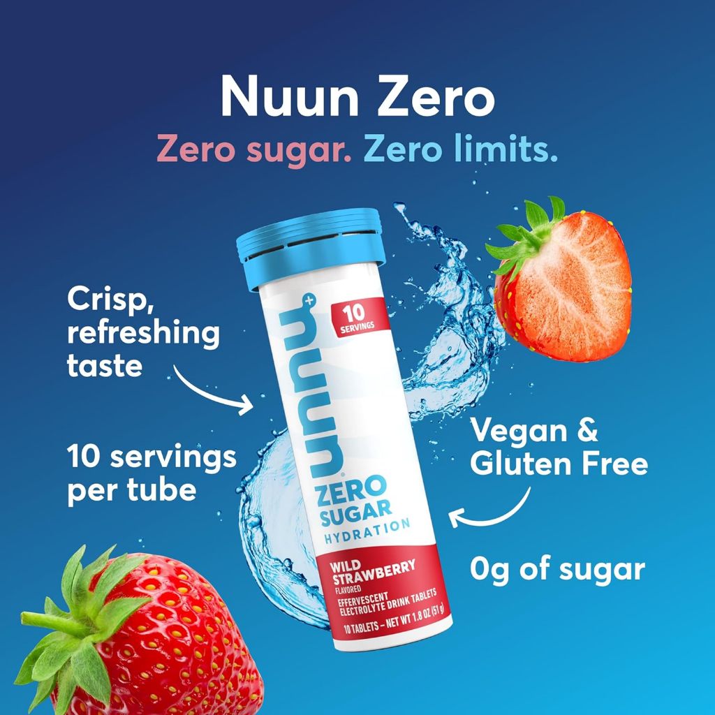 Nuun Zero Sugar Hydration : เม็ดฟูเกลือแร่ น้ำตาล 0 กรัม