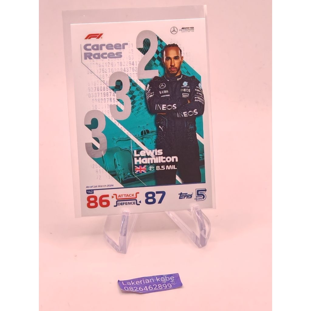 การ์ด f1 2024 turbo attax lewis hamilton