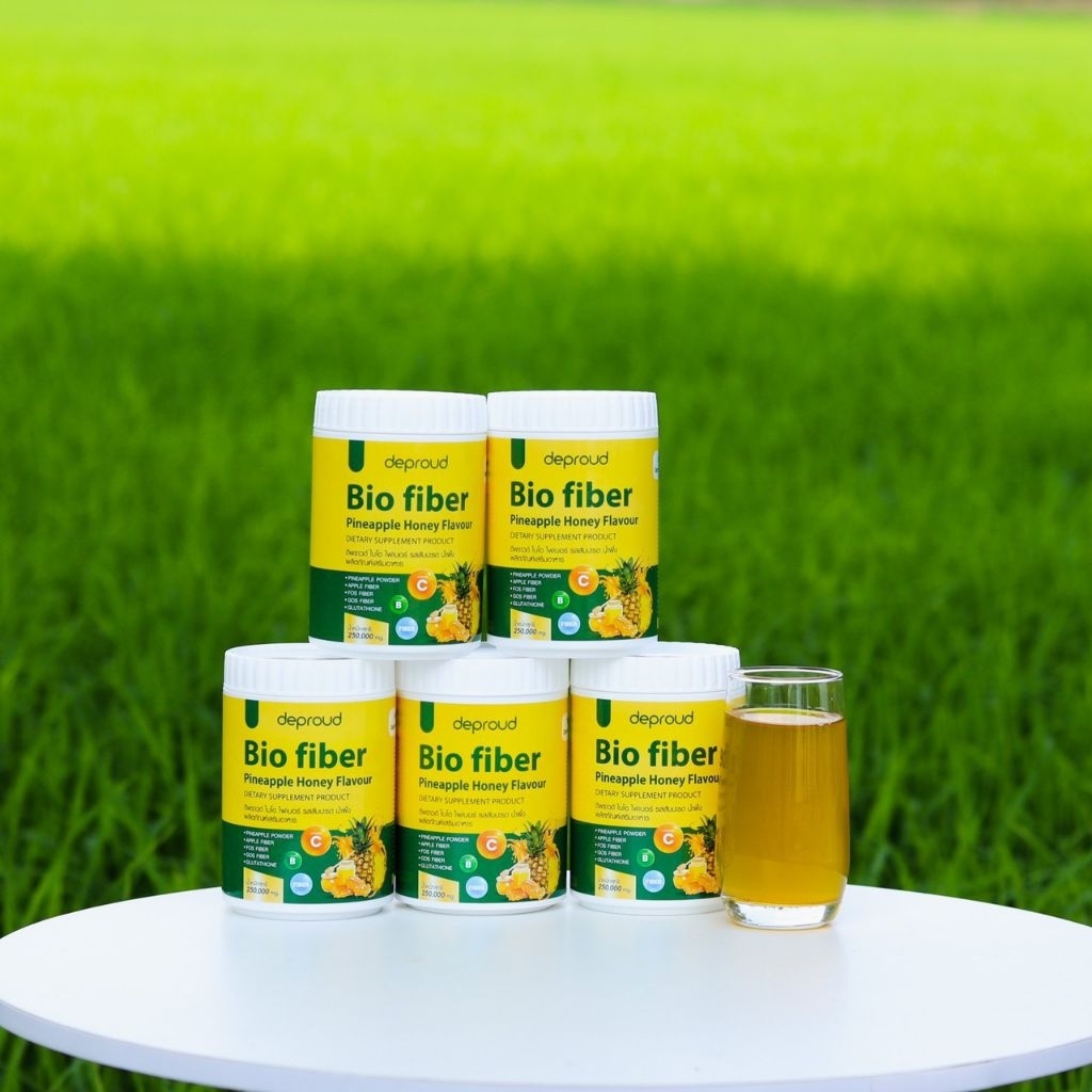 แท้💯 fiberสัปปะรด🍍 คลอโรฟิลล์ไฟเบอร์ Deproud ดีพราวด์ ไฟเบอร์ส้ม ไวต้าซี - รูปที่ 3