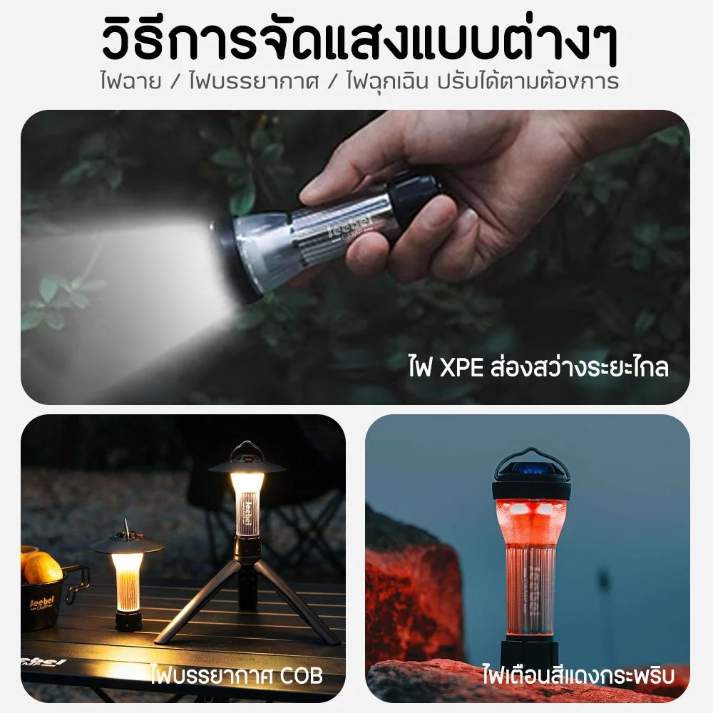 ตะเกียง Goal ZERO Lighthouse 2200mAh พร้อมขาตั้งและอุปกรณ์เสริม thumbnail 3