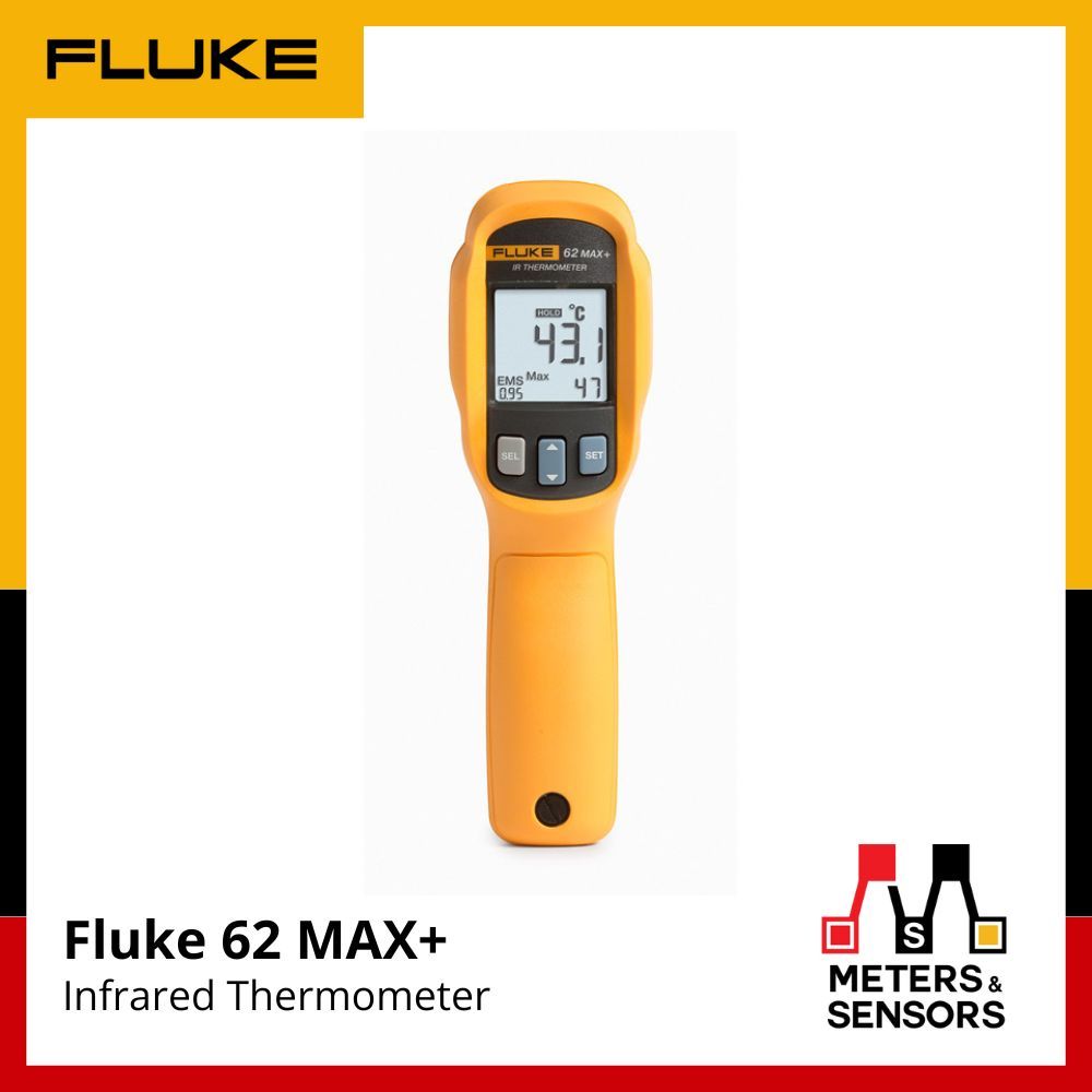 Fluke 62 MAX+ เทอร์โมมิเตอร์อินฟราเรด (IR Thermometer) เลเซอร์คู่, ทนทานตก 3 เมตร อัตราส่วน 12:1