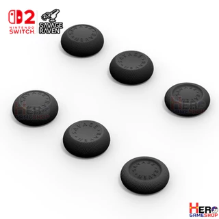 Savage Raven by Skull & Co. Thumb Grip Set for Nintendo SWITCH 2 🎮เซ็ทอนาลอค 3 แบบ 6 ชิ้น🎮พร้อมส่งจากไทย