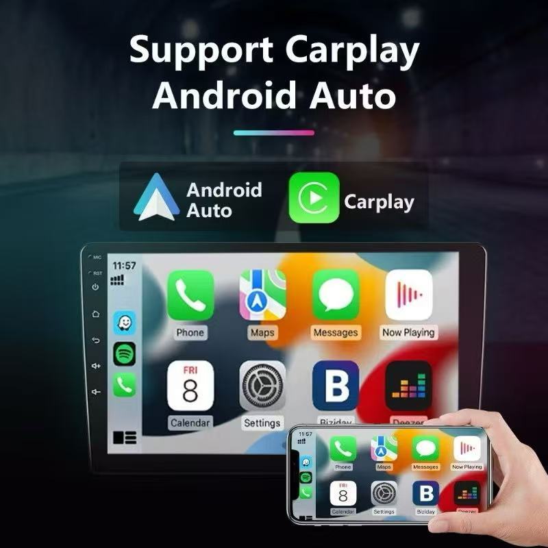 จอ android รถยนต์ SINGLE FAN 6+64GB กล้องหลังฟรี การควบคุมพวงมาลัย CarPlay Android Auto GPS Wifi YouTube 7/9/10นิ้ว ราคา ถูกที่สุด ดีลบีเคเค แกลเลอรีภาพที่ 3
