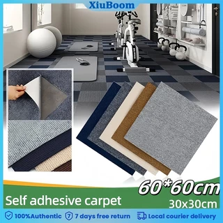 พรมติดกาวในตัวขนาด 60*60 ซม. พรมคุณภาพสูง เป็นมิตรต่อสิ่งแวดล้อม ไม่มีกลิ่น เหมาะสำหรับตกแต่งห้องนั่งเล่นและสำนักงาน