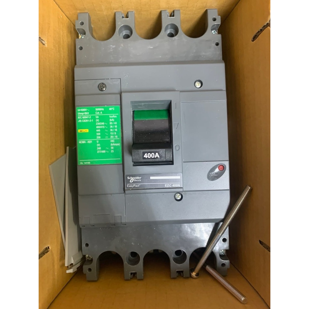 เบรกเกอร์ 400A 3P  EZC400 ยี่ห้อ Schneider