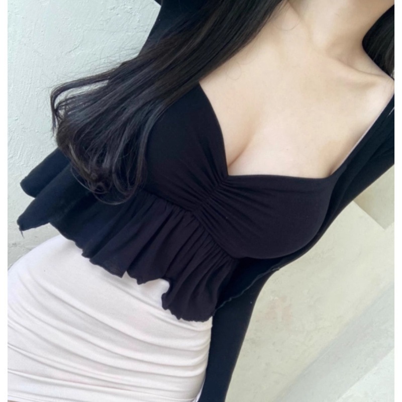BikiniSexy เสื้อกล้าม สายเดี่ยว ทรงสวย เสื้อสายเดี่ยวสไตล์เกาหลี เสื้อครอปเซ็กซี่ ส่งไวจากไทย ราคา ถูกที่สุด ดีลบีเคเค แกลเลอรีภาพที่ 7
