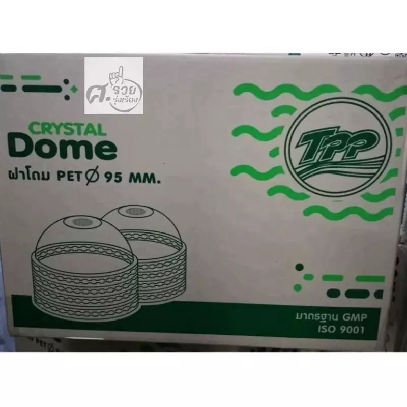 TPP-Dome ฝาโดมเจาะรู 95 mm. บรรจุ 2,000 ใบ [ ยกลัง ]