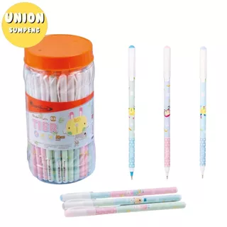 (USP)💢แท้/ลื่น/ลายน่ารัก💢(50ด้าม) Quantum ปากกาลูกลื่น ลายการ์ตูน Tier เทียร์ 0.5mm ปากกาการ์ตูน ควอนตั้ม ลูกลื่นแบบปลอก