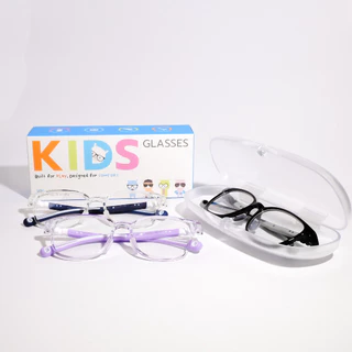 ALP แว่นกรองแสงเด็ก แว่นเด็ก อายุ 4-14 ปี กรองแสงสีฟ้า กรอบTR90 แตกหักยาก รุ่น KB0006