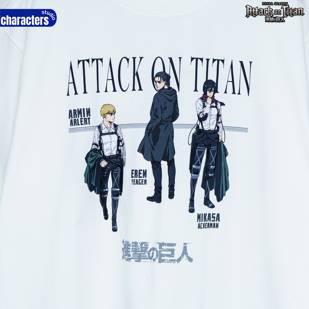 Attack on Titan تيشيرت رجالي واسع — صورة 5