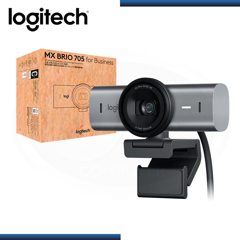 WEBCAM (เว็บแคม) LOGITECH MX BRIO 705 4K พรีเมียมพร้อมการปรับปรุงภาพด้วย AI