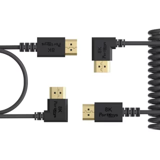 Portkeys 8k 3.6mm Twisted Pair PureCopper CoreSlim HDMl Cable (30cm+100cm) ประกันศูนย์ไทย