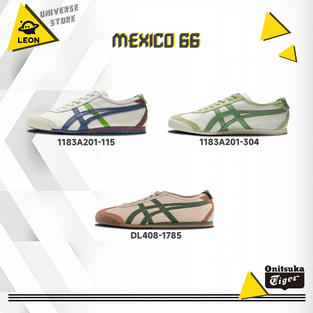 [ ของแท้ 100%] Onitsuka Tiger MEXICO 66 รองเท้าลําลอง 1183A201-115/1183A201-304/DL408-1785 รองเท้าวิ