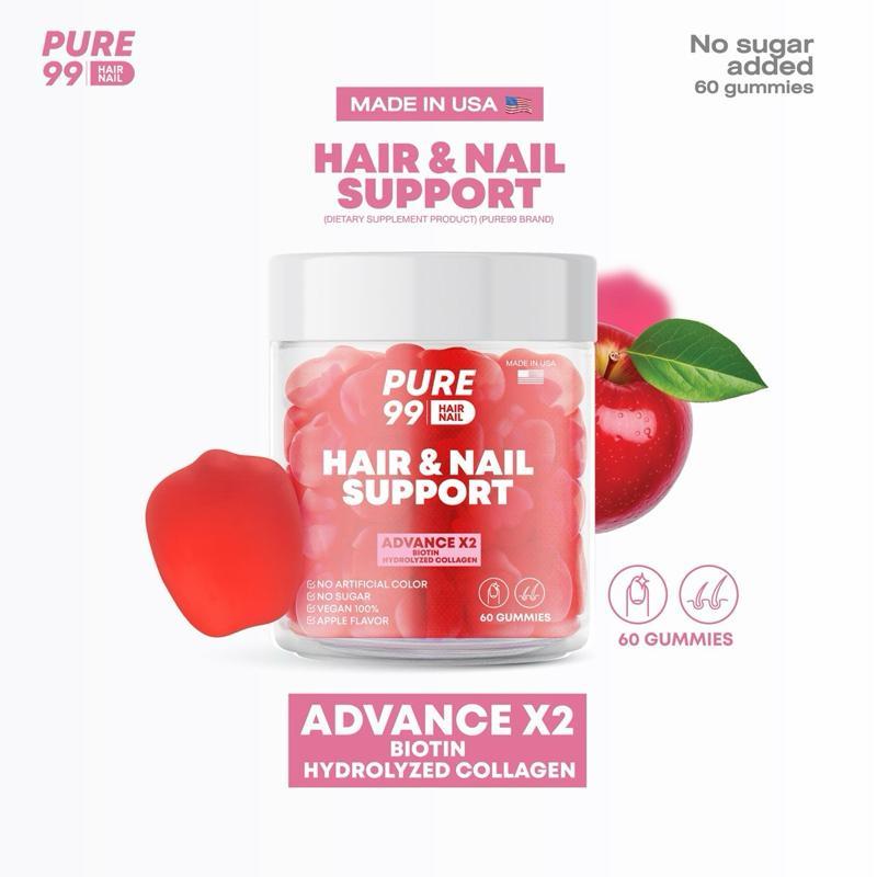 Pure99 Biotin Gummy (ผม,เล็บ,ผิว) 60 กัมมี่