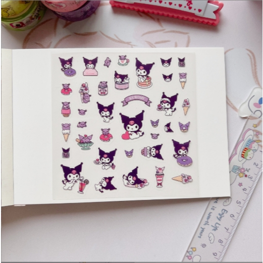 สติ๊กเกอร์ลายการ์ตูน กันน้ำ แบบตัวนูน ลายน่ารัก สีสันสดใส