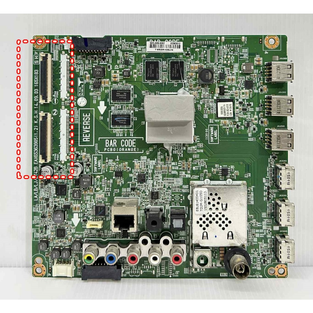 เมนบอร์ด LG รุ่น 42LB650T , 55LB650T , 50LB650T พาร์ท EAX65363904 อะไหล่แท้ถอด มือ2 (รุ่นสายแพร แบบห