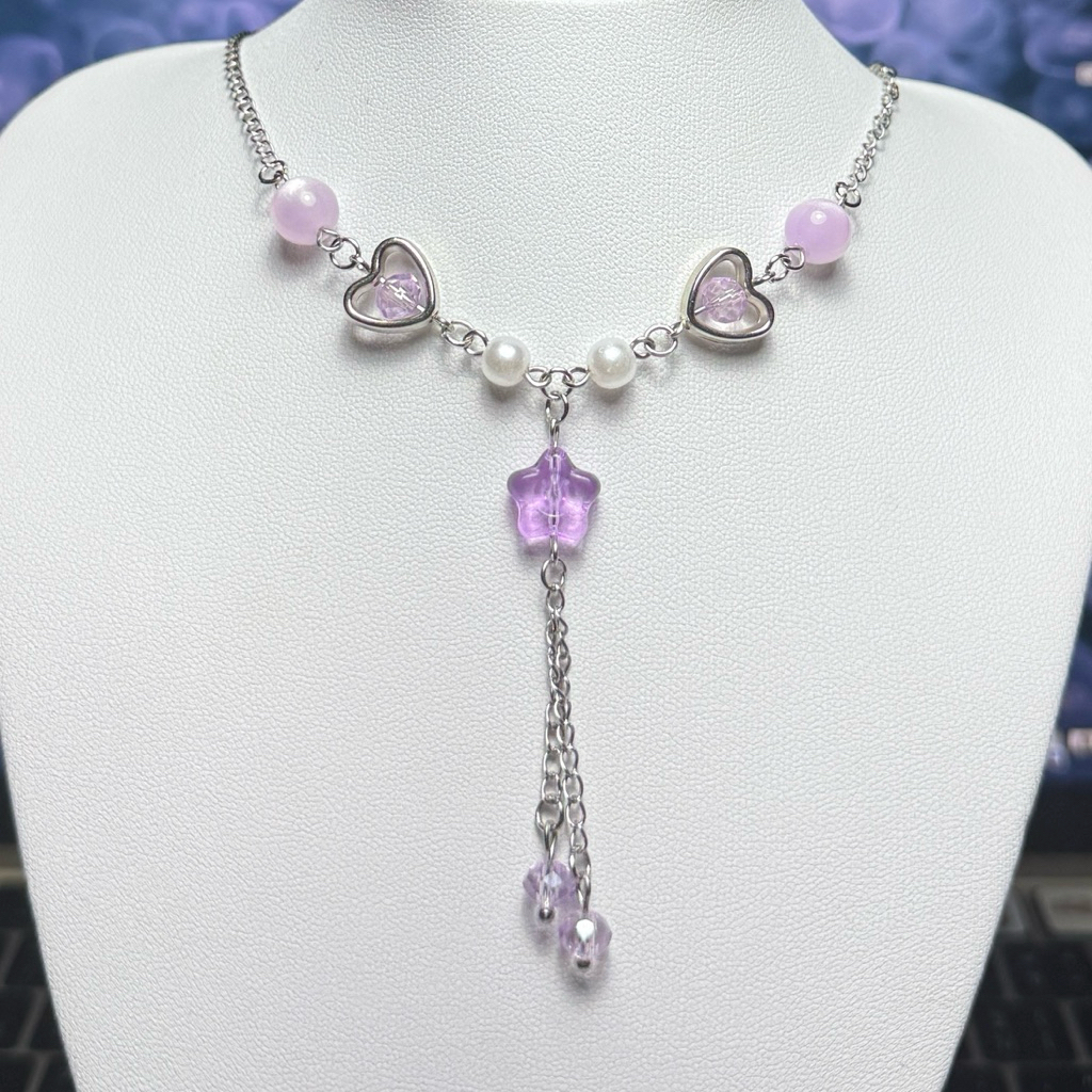 Ribbon neccklace (สร้อยคอลูกปัด) 💗✨💖🌟