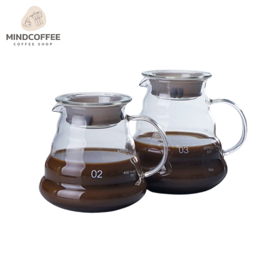เหยือกดริปกาแฟ เหยือกกาแฟ เหยือกแก้ว Coffee Pot ผลิตจากแก้ว ที่ชงกาแฟ MindCoffee