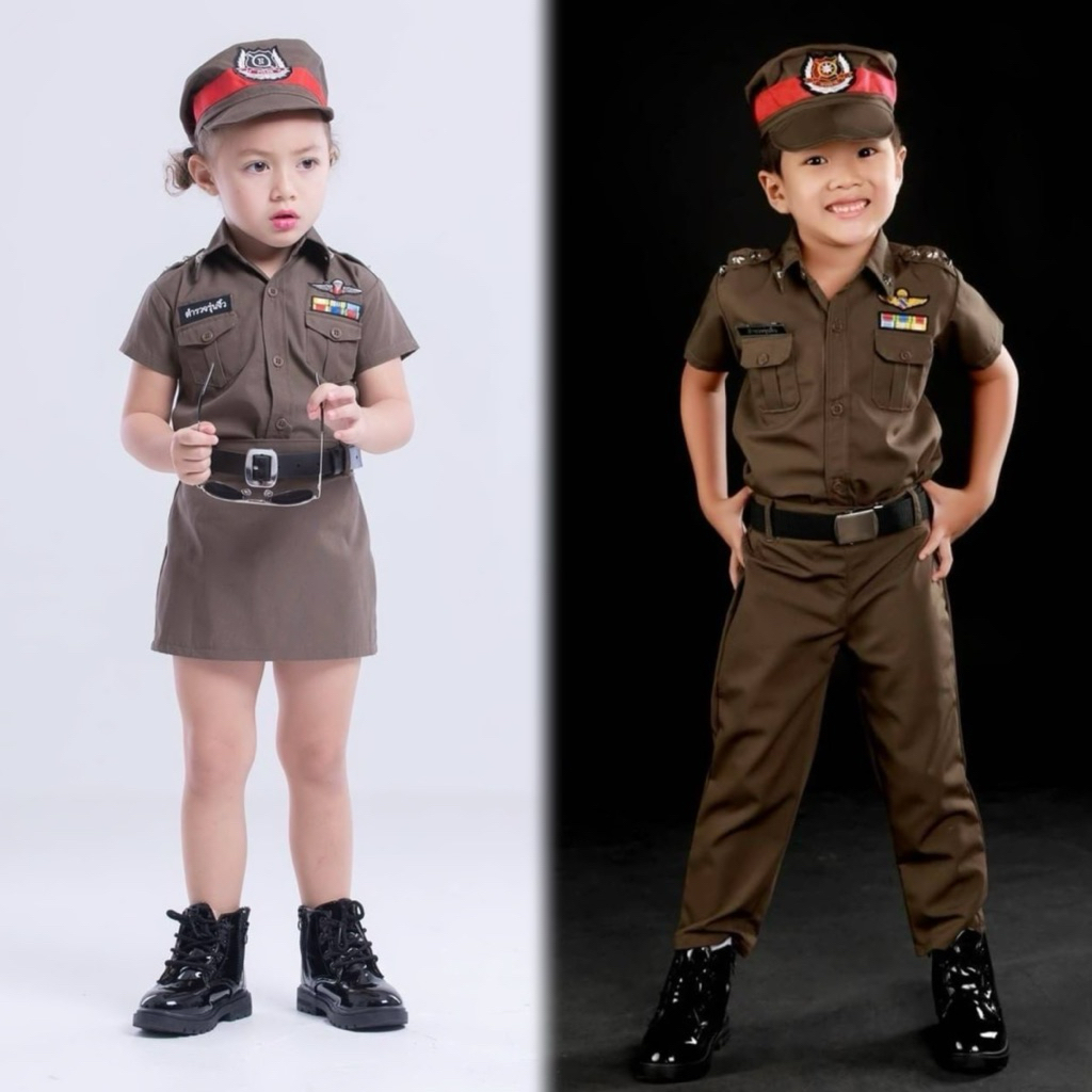 (รหัสNT)ชุดอาชีพในฝันของเด็ก ชุดตำรวจเด็ก