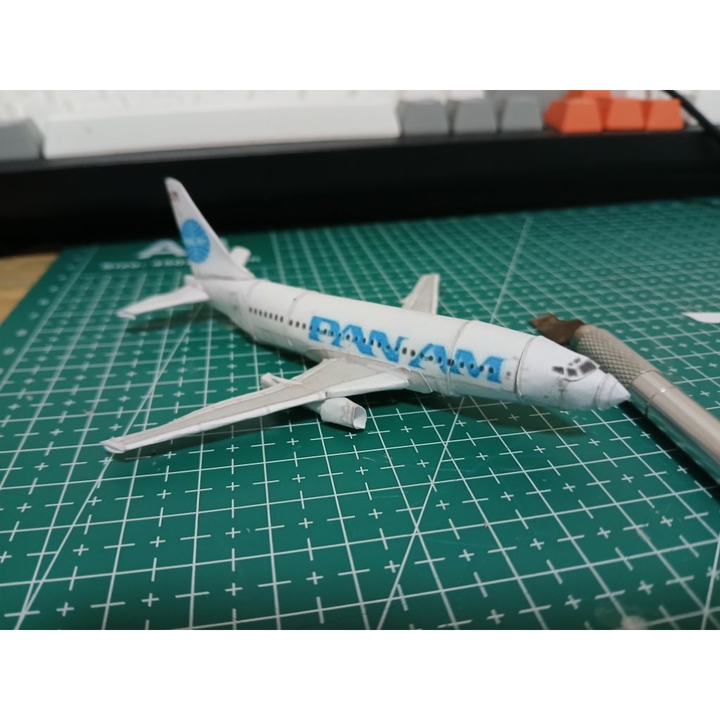 โมเดล boeing 737-200pan am/737-900 งาน handmade