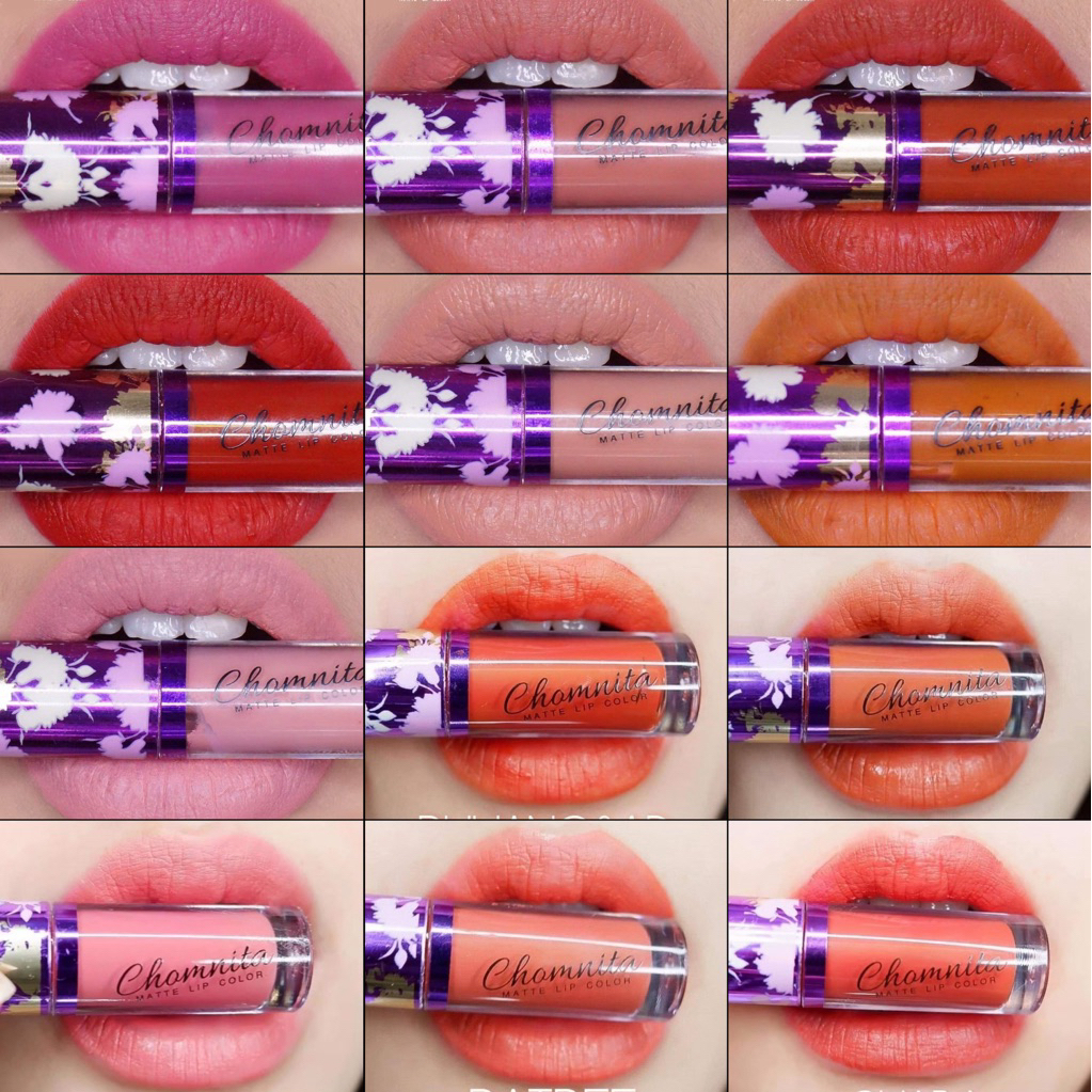 ลิปแมทชมนิต้า สีสวย ติดแน่น ไม่ติดแมส #ลิปชมนิต้า Chomnita