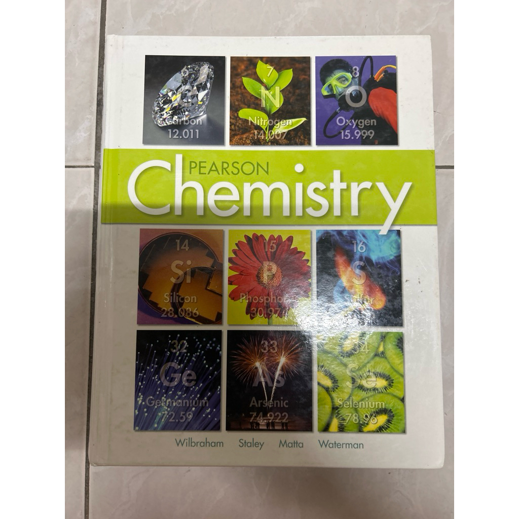 pearson chemistry มือสองไม่มีขีดเขียนปกแข็ง