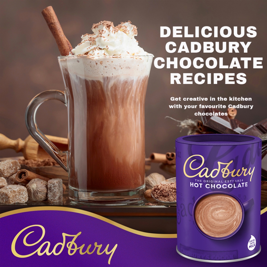 Cadbury Drinking Hot Chocolate ช็อกโกแลตแคดเบอรี่แสนอร่อย 250g จากประเทศอังกฤษ