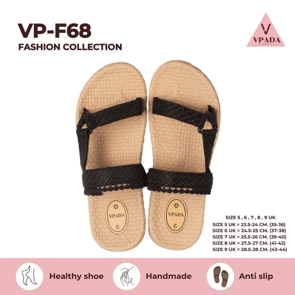 Vpada_sandals_VP-F68 Fashion Collection รองเท้าแตะชายหาดแบน รองเท้าแตะแฟชั่น