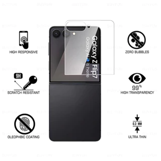 ฟิล์มกระจก Samsung Z Flip 8/zflip8/Z Flip 7/z flip7 กระจกเต็มแผ่น ใส กันมอง 9H แบบใสไร้ขอบ ทัชลื่น พร้อมส่งไทยย