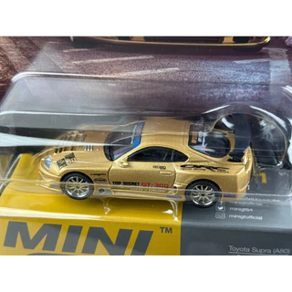 ▫️Toyota Supra (A80) Top Secret GT-300 Top Secret Gold #961 Scale 1:64 ยี่ห้อ Mini GT