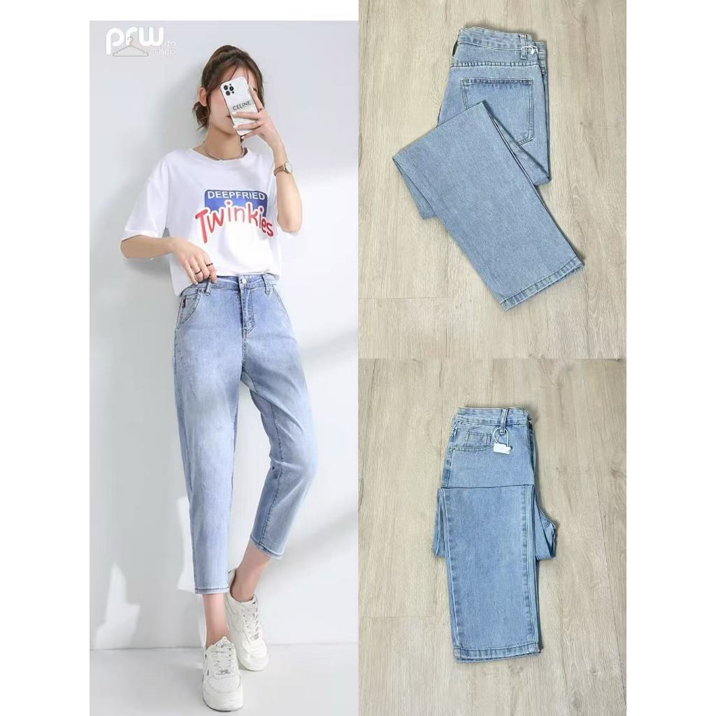 PRW.DN-กางเกงยีนส์ขากระบอกเล็ก ใส่แล้วสวยสุดๆ