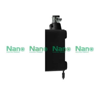 NANO บล็อคยางพร้อมเต้ารับ 2 ช่อง (ไม่มีสายไฟ) (1 ชิ้น/กล่อง) รุ่น RBNS2-NM