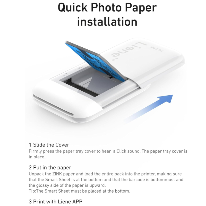 Telesin Print Foto Zink Photo Paper Liene  2x3 50 Sheets กระดาษภาพถ่าย ขนาด 2x3 นิ้ว 50 แผ่น - รูปที่ 5