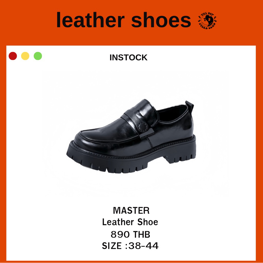THEBOY-MASTER Shoes รองเท้าหนังผู้ชายแบบสวม