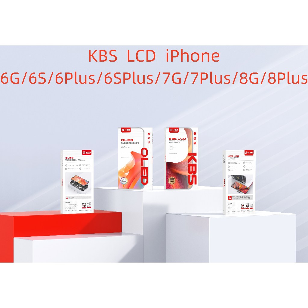 จอ LCD KBS ใช้สำหรับมือถือ iPhone 6G 6Plus 6S 6SPlus 7G 7Plus 8G 8Plus รุ่นฟรีชุดไขควง