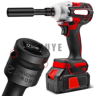 ลูกบล็อกยาว ยาว128MM.ลูกบล็อก 6 เหลี่ยมยาว 1/2" ดำ เกรด CRV ลูกบล็อกลม บล็อกขันล้อ ถอดล้อ บล็อกไฟฟ้า บล็อก ข้อต่อ