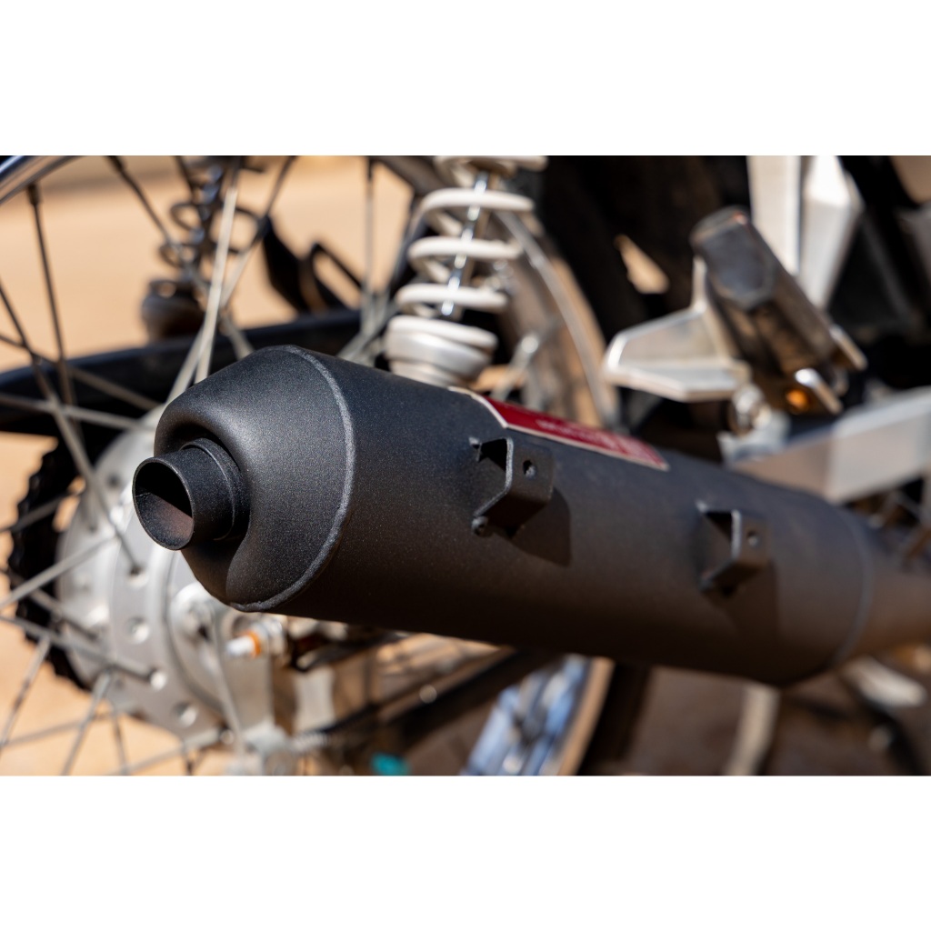 ท่อผ่าเวฟ 110i เสียงนุ่ม ท่อผ่าดัง ท่อเวฟ เวฟ110i 2014 2021 เวฟ125i LED 2023 2025 สีดำ คอไล่สเตป 25 28 มม เลสแท้ - รูปที่ 7