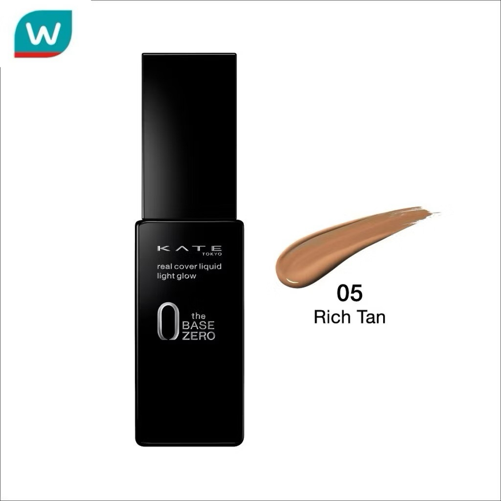 (เบอร์ 05) KATE รองพื้น Real Cover Liquid (Light Glow)