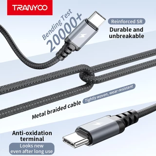 TRANYOO XS6 สายชาร์จเร็ว 3 อิน 1 รองรับ iP/And&oid/Type-C วัสดุอลูมิเนียมอัลลอย ยาว 1.2 เมตร