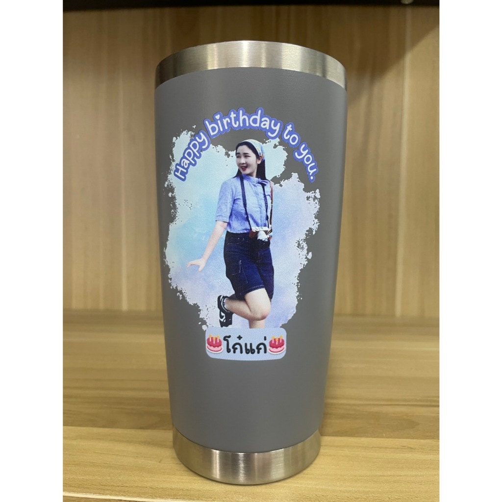 แก้วเลเซอร์แก้วเก็บความเย็นแก้วสั่งทำรูปข้อความตามใจ - รูปที่ 6