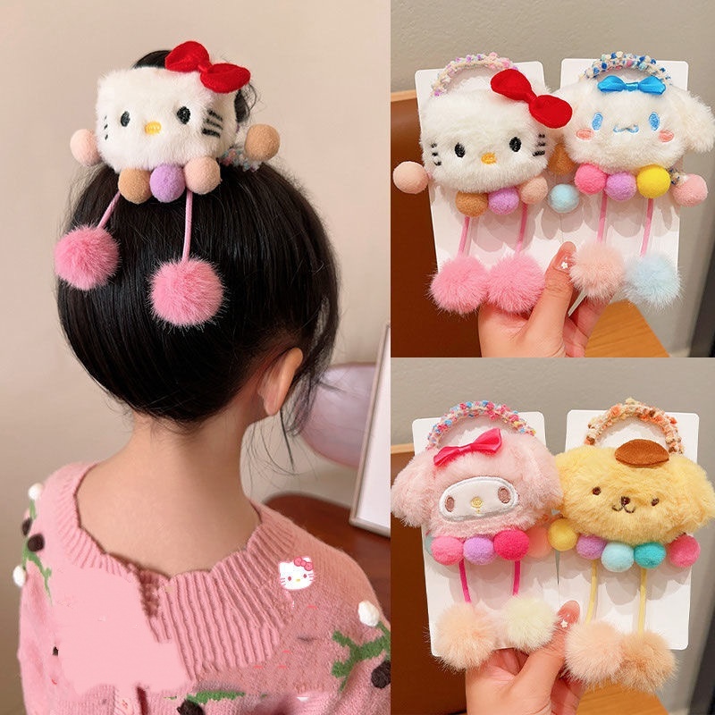 Sanrio ยางมัดผมการ์ตูน คุโรมิ ชินนามอน มายเมโลดี้ นุ่มนิ่ม ยางรัดผมน่ารัก สำหรับแฟนซานริโอ